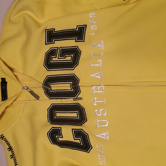 COOGI Vibrant Yellow Men's Hoodie - Picture 3 of 7